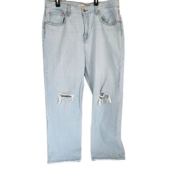 Levi's Low Pro Straight Women's Jeans Light Wash Size 32 - Picture 2 of 15